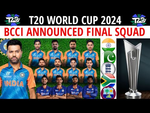 ICC T20 WORLD CUP 2024 - India Full Squad | India Players List for World Cup 2024