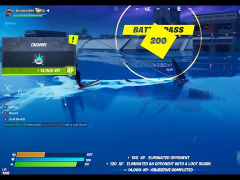 LEVEL 200 IN FORTNITE CHAPTER 2 SEASON 3 / HOW TO COMPLETE CHOMP MEDAL PUNCHCARD / I HIT 200 TWICE?