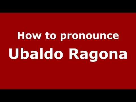How to pronounce Ubaldo Ragona (Italian/Italy) - PronounceNames.com