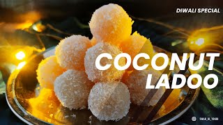 Coconut Ladoo Recipe । कच्चे नारियल के स्वादिष्ट लड्डू । Diwali special Nariyal Ladoo ।