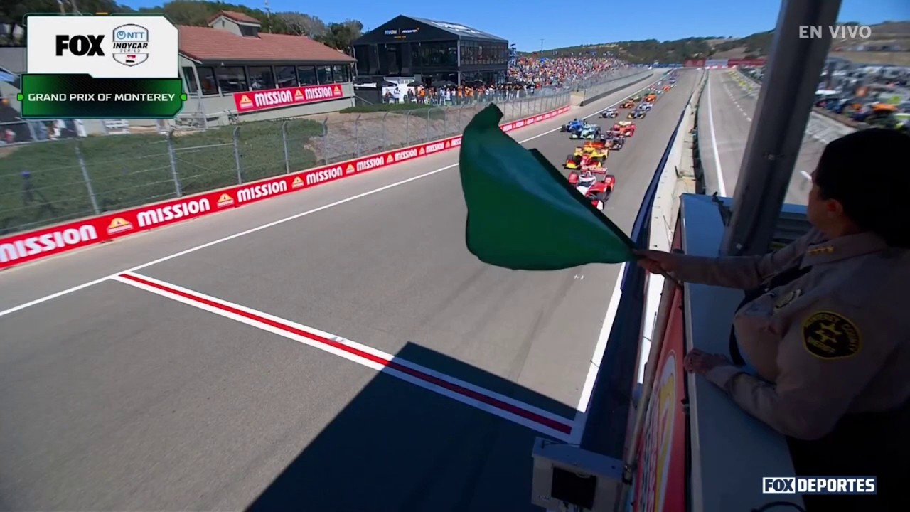 🏎️💨 ¡BANDERA VERDE! Los motores rugen y los pilotos van a fondo | IndyCar | Laguna Seca