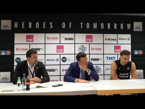 2. Spieltag - FIBA Europe Cup 2019/20 - Pressekonferenz - medi bayreuth vs. Sigal Prishtina