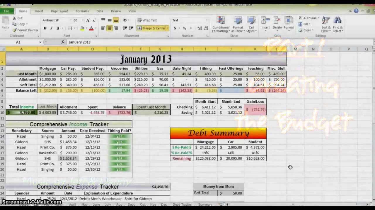 How to Make a Budget in Excel - Part 1