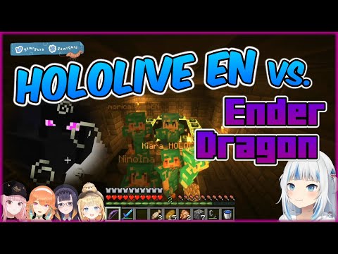 INSANE SHOWDOWN: Hololive EN vs. Ender Dragon! | Minecraft