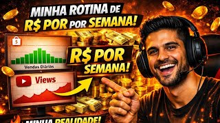 Minha ROTINA REAL no PC: Métricas + Dicas pra INICIANTES no YouTube (Afiliado Shopee 2026!)