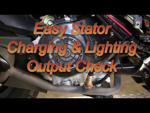 Easy 50cc Scooter Stator Charging / Lighting Check : 139QMB GY6 50 QMB139 49cc
