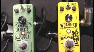 Video thumbnail for NAMM '18 - Outlaw Effects Wrangler Compressor, Cactus Juice Overdrive & Eldorado Echo Demos by Premier Guitar