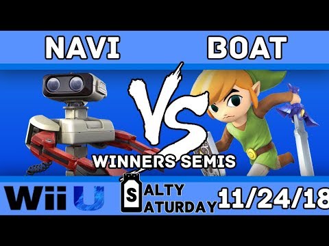 Salty Saturday #36 - Navi (ROB) VS. BOAT (Toon Link) - SSB4 Winners Semis - Smash for Wii U