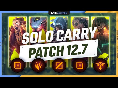 3 BEST SOLO CARRY Champions for EVERY ROLE in PATCH 12.7 - League of Legends