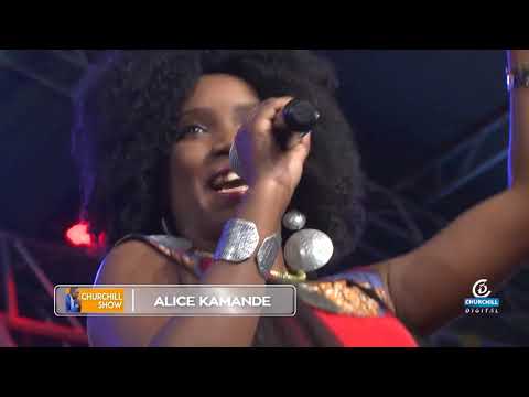 Alice Kamande Live Performance On Churchill Show.