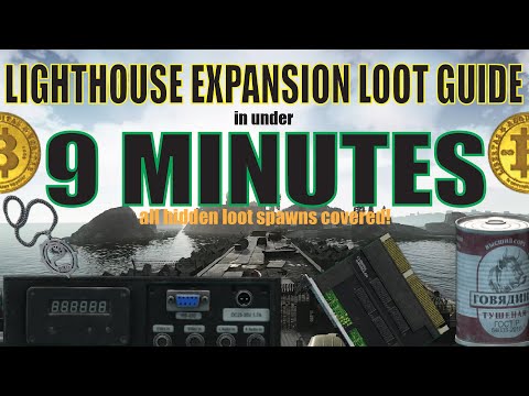 LOOT GUIDE hidden rare loot spawns in under 9 MINUTES lighthouse expansion Tarkov loot run