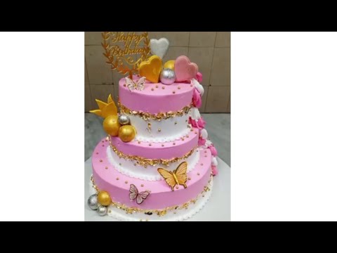 #cakedecorating#subscribe#3step cake#2 step cake#car cake1shep#flower cake#butter fly cake degain
