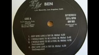 MC - Ben White - I would have to be a fool