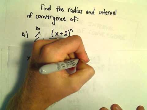 Interval and Radius of Convergence for a Series, Ex 4