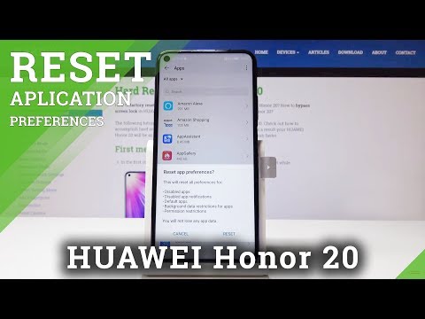 How to Reset App Settings in HUAWEI Honor 20 - Restore App Default Configuration