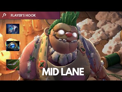 Dota 2 Pudge Mid Lane Nonstop Gang NEW 7.36C Patch