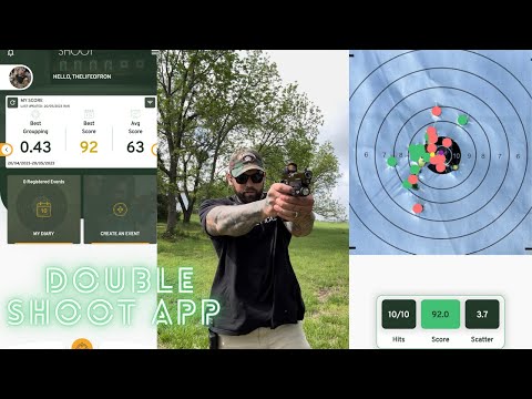 Shooting bullseyes with double shoot app@double_shoot