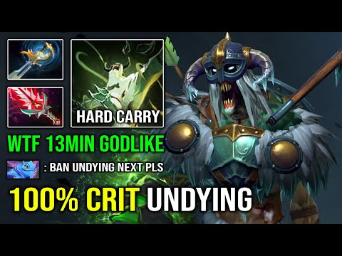 WTF 13Min Godlike Undying 100% Crit Bloodthorn Brutal Hit Like a Truck EZ Counter Everyone Dota 2