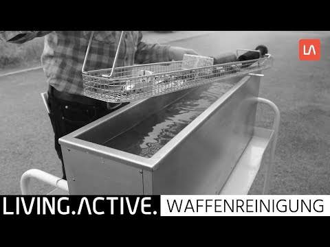 Weapon cleaning in an ultrasonic bath