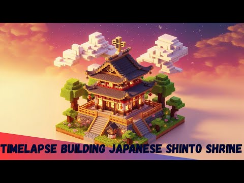 Insane Minecraft Build - Japanese Shinto Shrine Timelapse 🏯