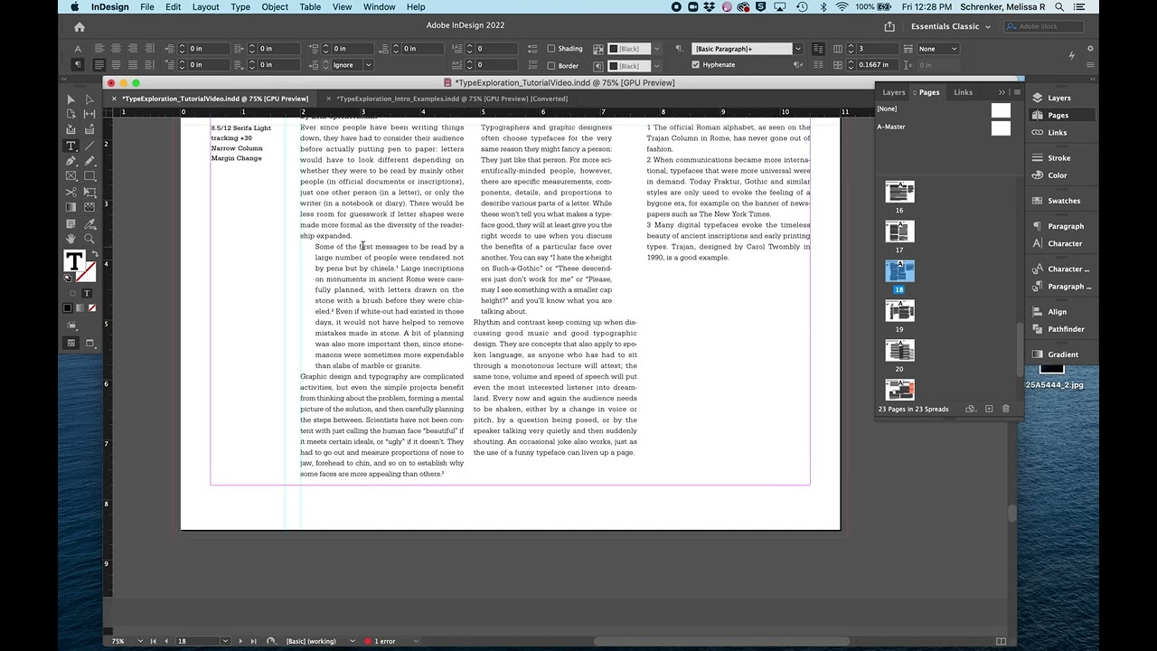 Explorations Tutorial Assignment 5—All