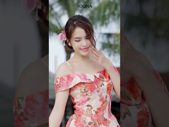 NHB10X535- Đầm organza hoa cẩm chướng