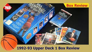 1992-93 Upper Deck Basketball Series 1 Box Review