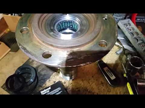 1st gen Cummins 12 valve installing Dana 60 spindle bearing stub shaft W250 W350