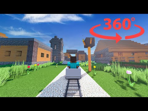 Insane 8k Minecraft VR Roller Coaster Adventure!