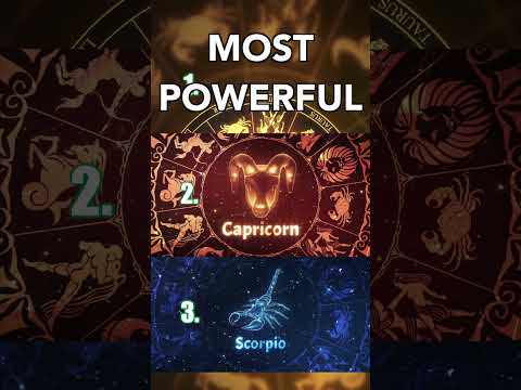 TOP 3 Most POWERFUL Zodiac Signs  .. 😈 #zodiacsigns #aquarius #capricorn #aries