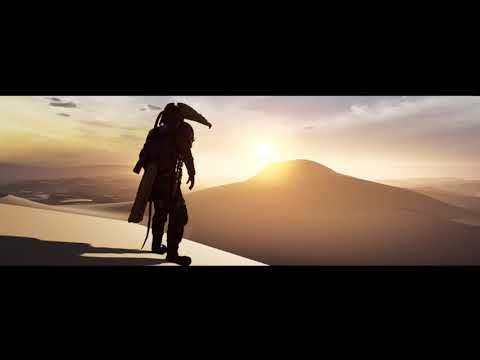 Desert scene made with Brushify in unreal engine