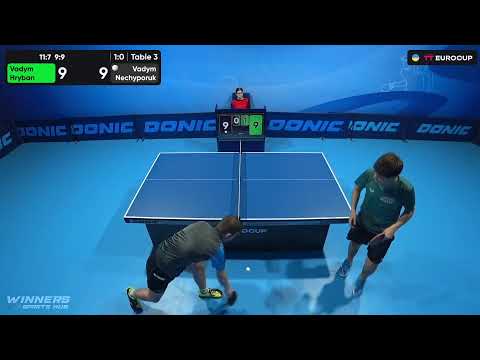 16:45 Vadym Hryban - Vadym Nechyporuk 31.07.2023 TT Euro.Cup Ukraine Star. Table 3