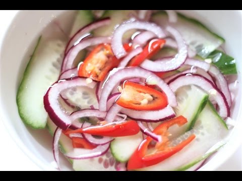 "Surinamese Sweet and Sour Cucumber in Vinegar Recipe" "Delicious Recipes From Suriname" [ASMR]