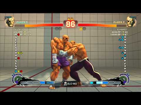 SSF4 AE: DC Zeus (Sagat) vs sunset01 (Sagat) - Ranked Match (720p HD)