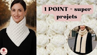 Point crochet INCROYABLE ! 1 rang😱😱 / incredible crochet sticth !