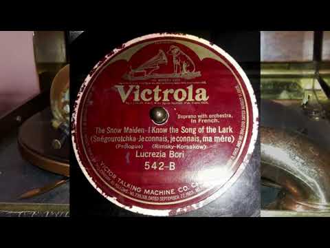 Lucrezia Bori -  I Know The Song Of The Lark (1922)