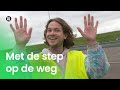 Met de step op de weg