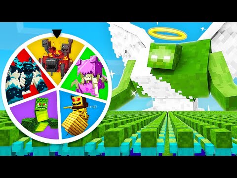 Insane Minecraft Mob Battle: Find Waldo & Spin the Wheel of GOD BOSSES!