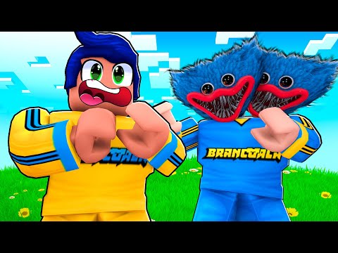VIREI O HUGGY WUGGY DE DUAS CABEÇAS NO ROBLOX POPPY PLAYTIME RP - Brancoala Games