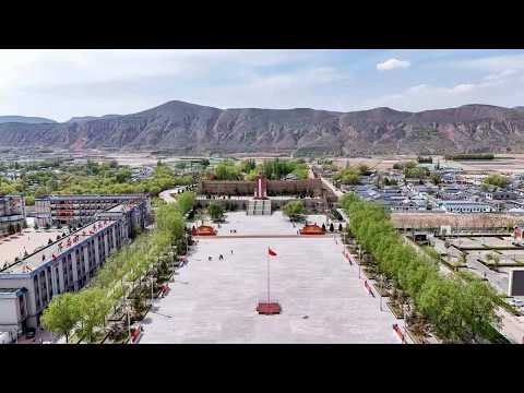 Live: Autumn view of Jiangtaibu Red Army Long March Reunion Memorial Park in Ningxia