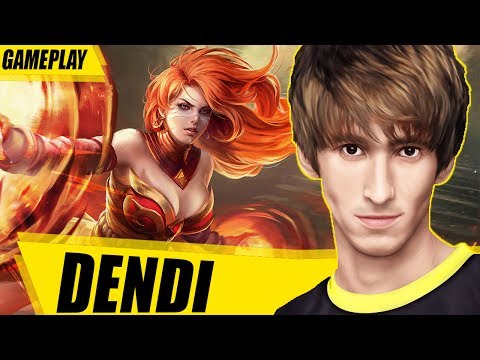 DENDI on LINA DOTA 2 GAMEPLAY