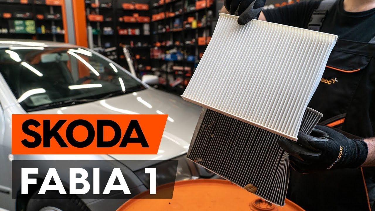 Byta kupéfilter på Skoda Fabia 6Y5 – utbytesguide