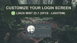 Mint 22 : web greeter install and customize guide (xfce) | no commentary