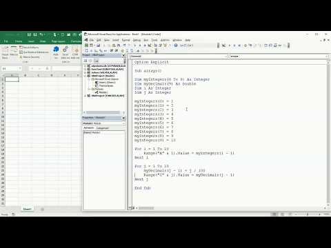 28 ENG VBA Excel   Working with Arrays of data
