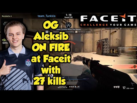 OG Aleksib ON FIRE at Faceit in Mirage with 27 kills