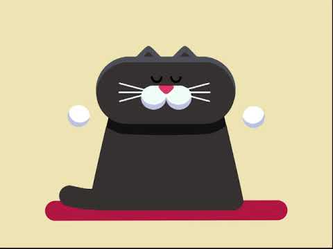 Анимация 2D ролика Кот