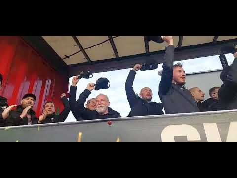 Hokeiści GKS Tychy mistrzem Polski. Feta z kibicami, 9.04.2025 r.