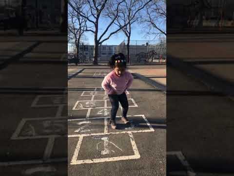 Skipping at The Playgrounds With Mom and Dad