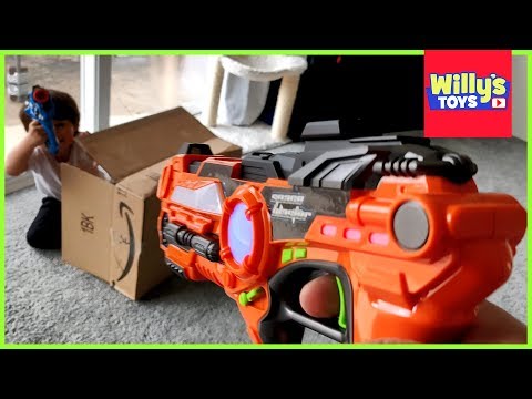 Space Blaster Laser Tag Gun BATTLE!