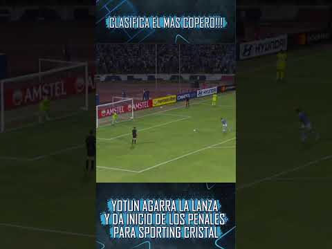 YOTUN AGARRA LA LANZA Y DA INICIO A LOS PENALES DE SPORTING CRISTAL VS 2 DE MAYO